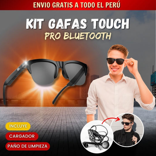 KIT GAFAS TOUCH PRO + CARGADOR + PAÑO F1