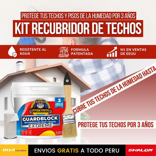 KIT RECUBRIDOR DE PISOS Y TECHOS + BROCHA + MALLA T3