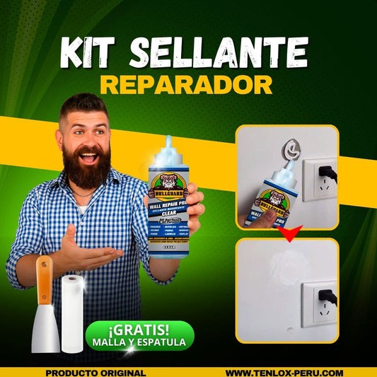 KIT SELLANTE REPARADOR + ESPATULA + MALLA ANTIHUMEDAD F10